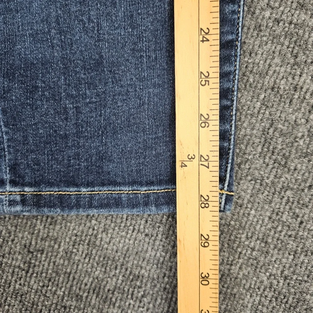 Judy Blue Boyfriend Fit Jeans Womens 11/ 30 High Rise Distressed Dark Wash Denim